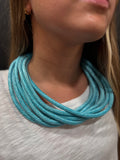 Turquoise  Rope Necklace