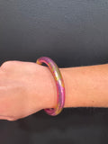 Jumbo Pink Leopard Budha Bracelet Large