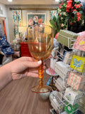 Orange Wine Glass