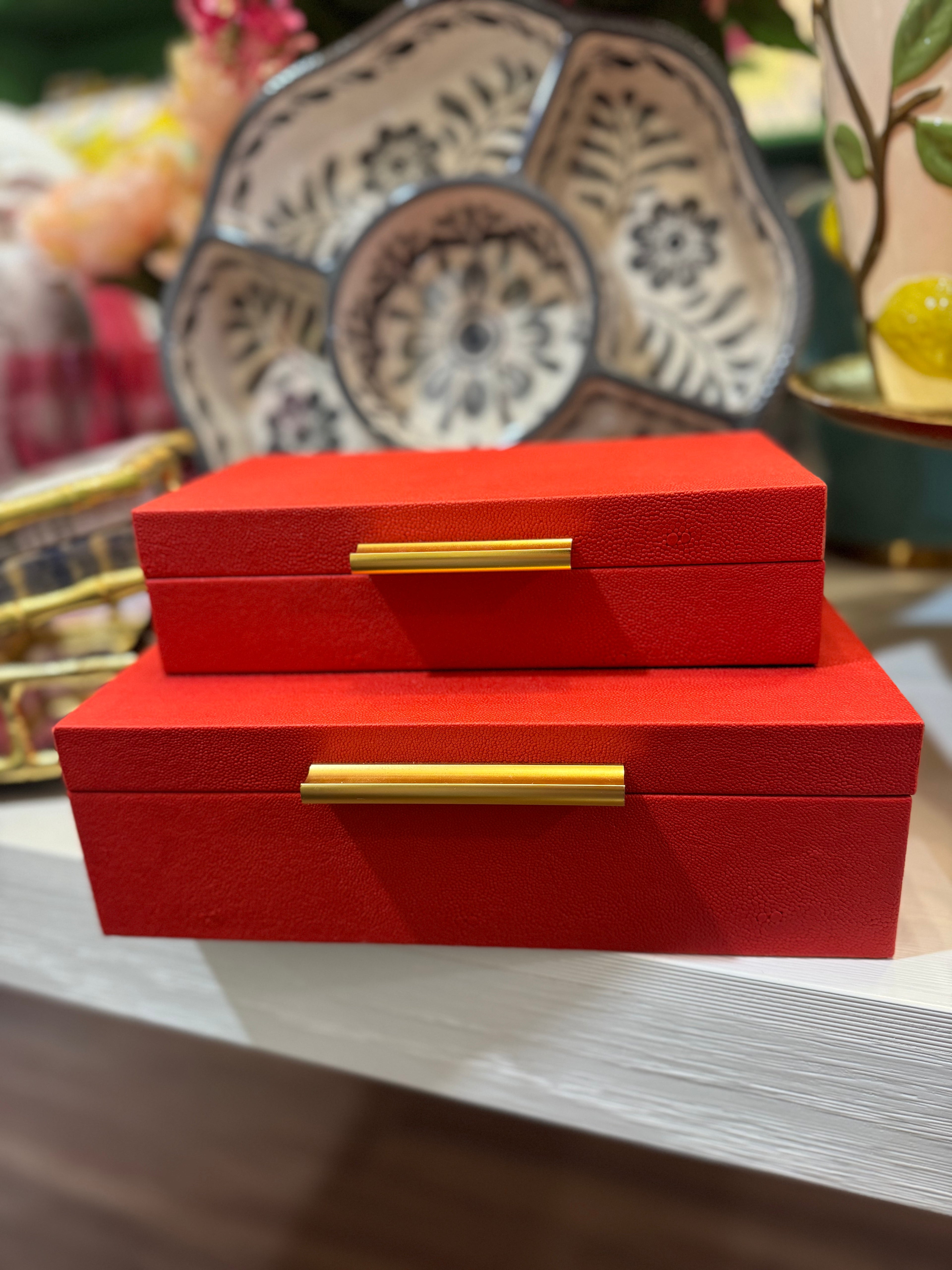 Red Stacking Box set