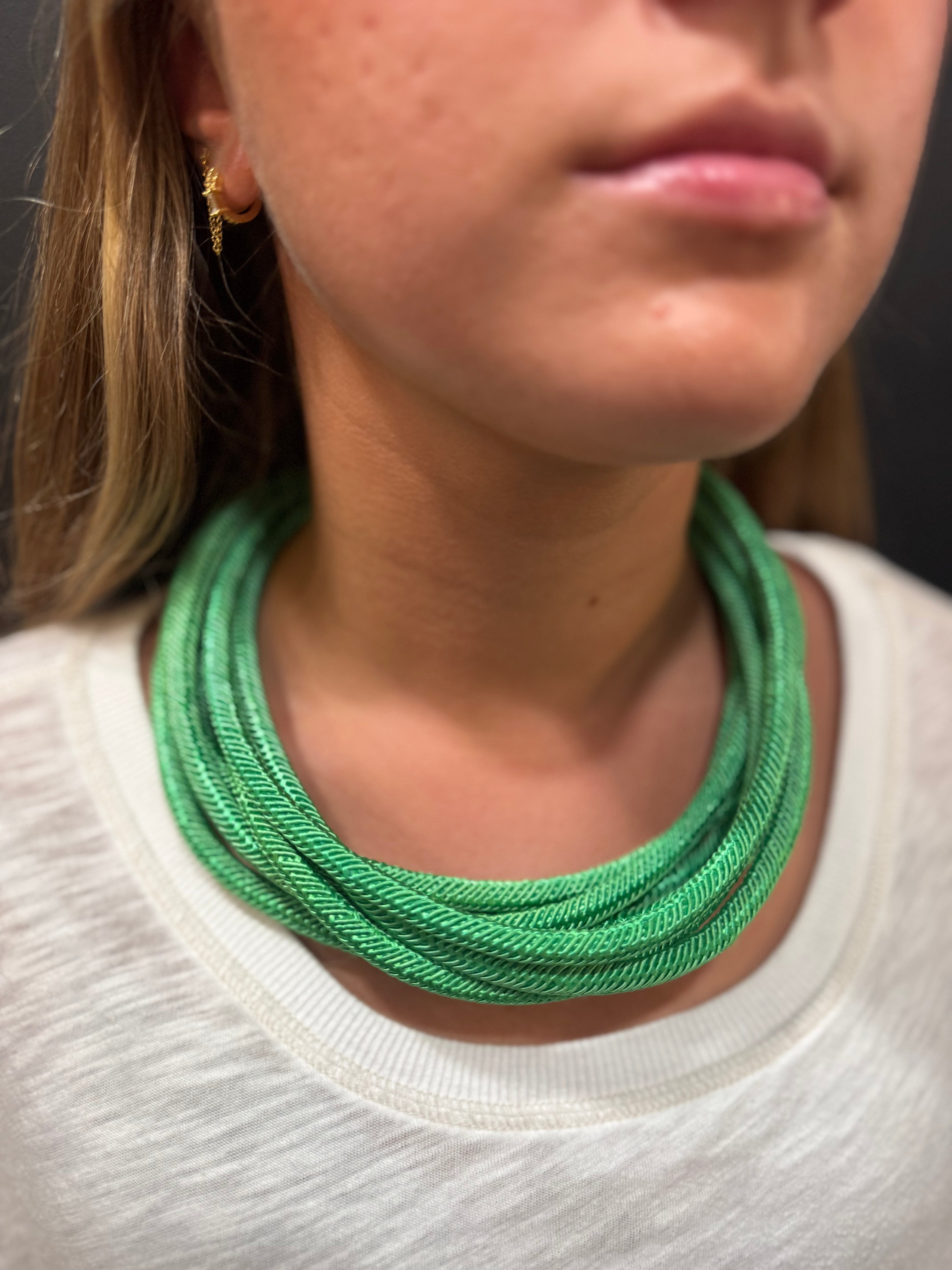 Green Rope Necklace