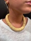 Natural Wood Bead Necklace