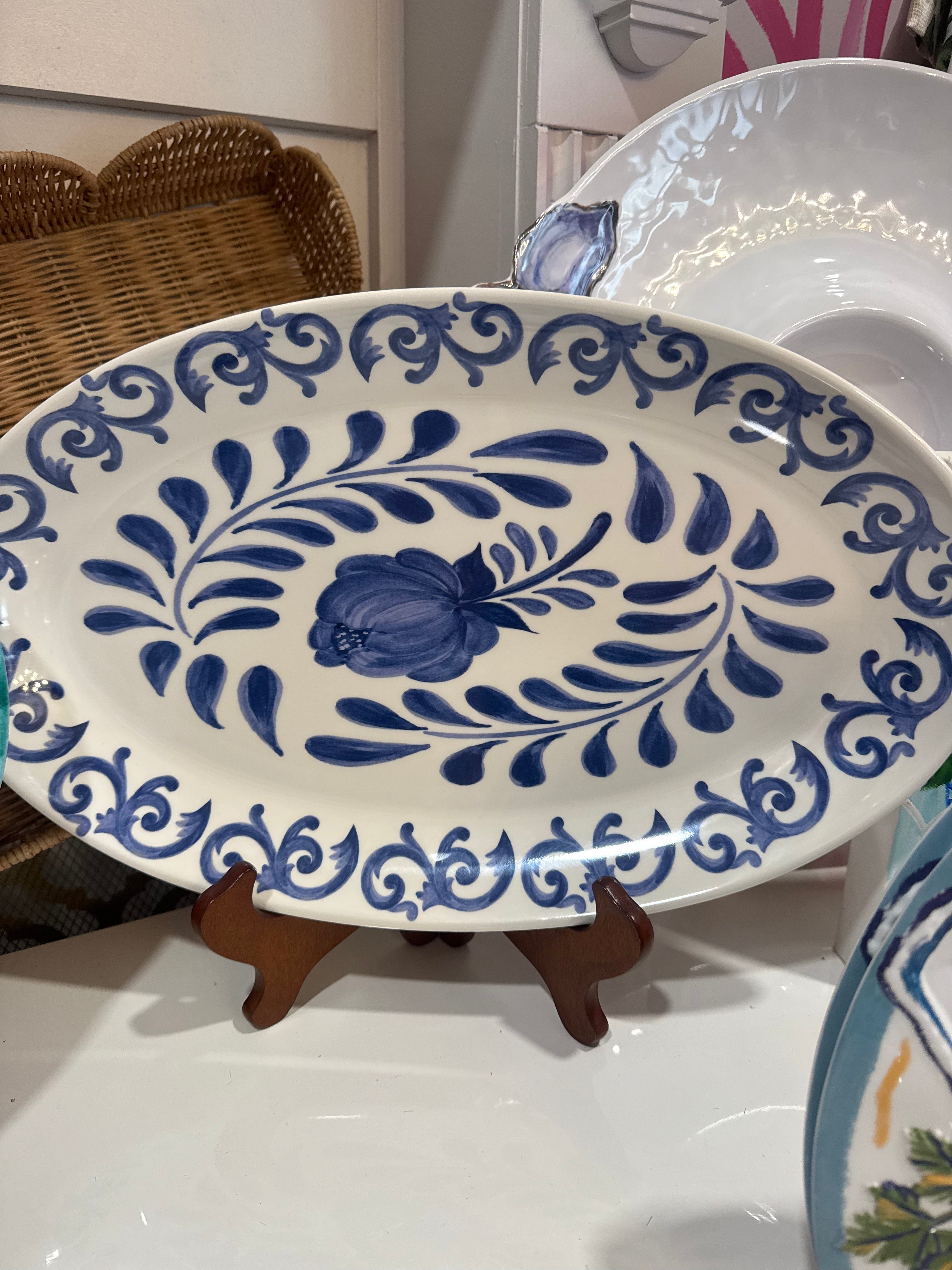 Blue and White Platter