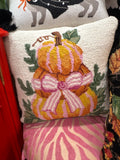 Pumpkin Stack Needle Point Pillow