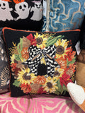 Wreath Needle Point Pillow
