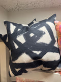 Navy and White Indoor Pillow Set