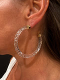 Silver Sparkle Hoo Hoops