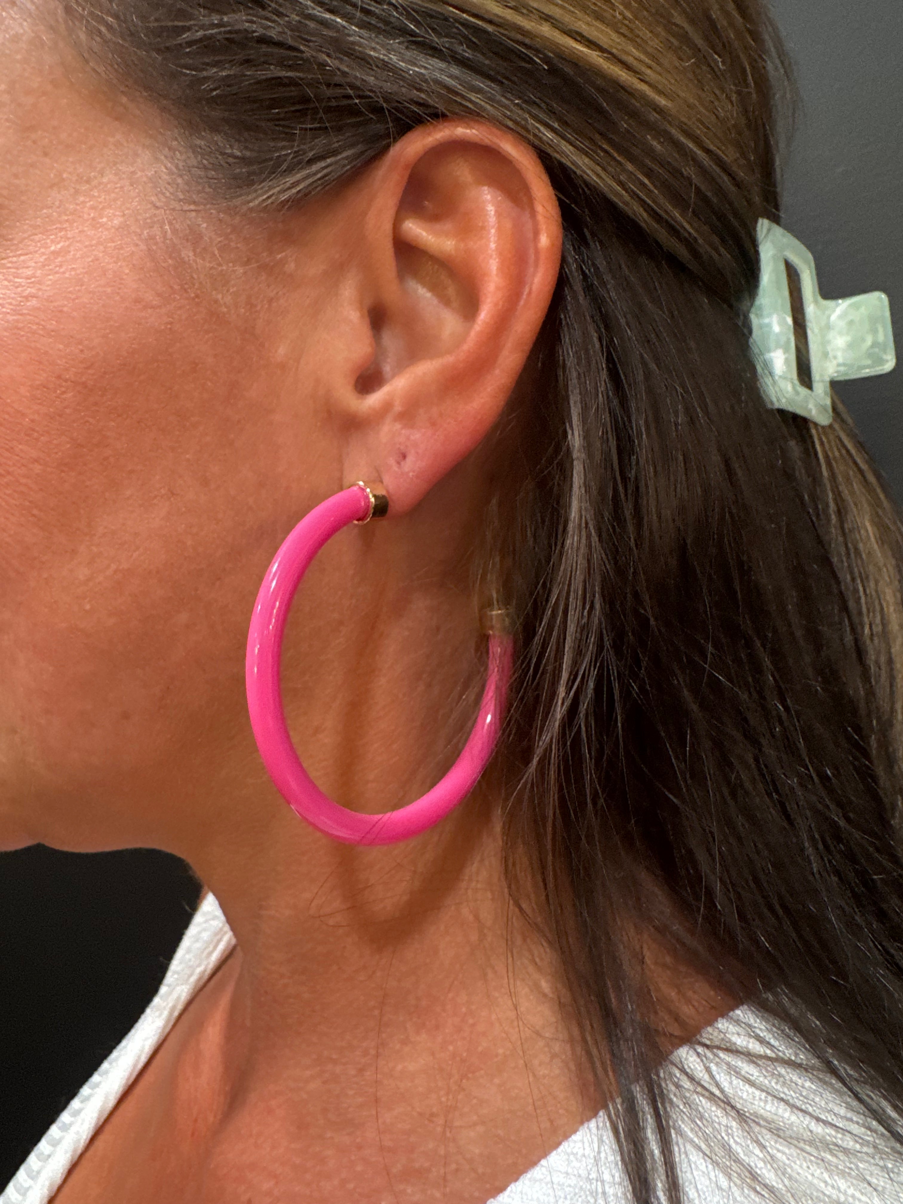 Hot Pink Hoo Hoops