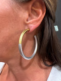 Silver and Gold Hoop