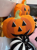 Needle Point Pumpkin Pillow