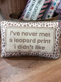 Leopard Needle Point Pillow