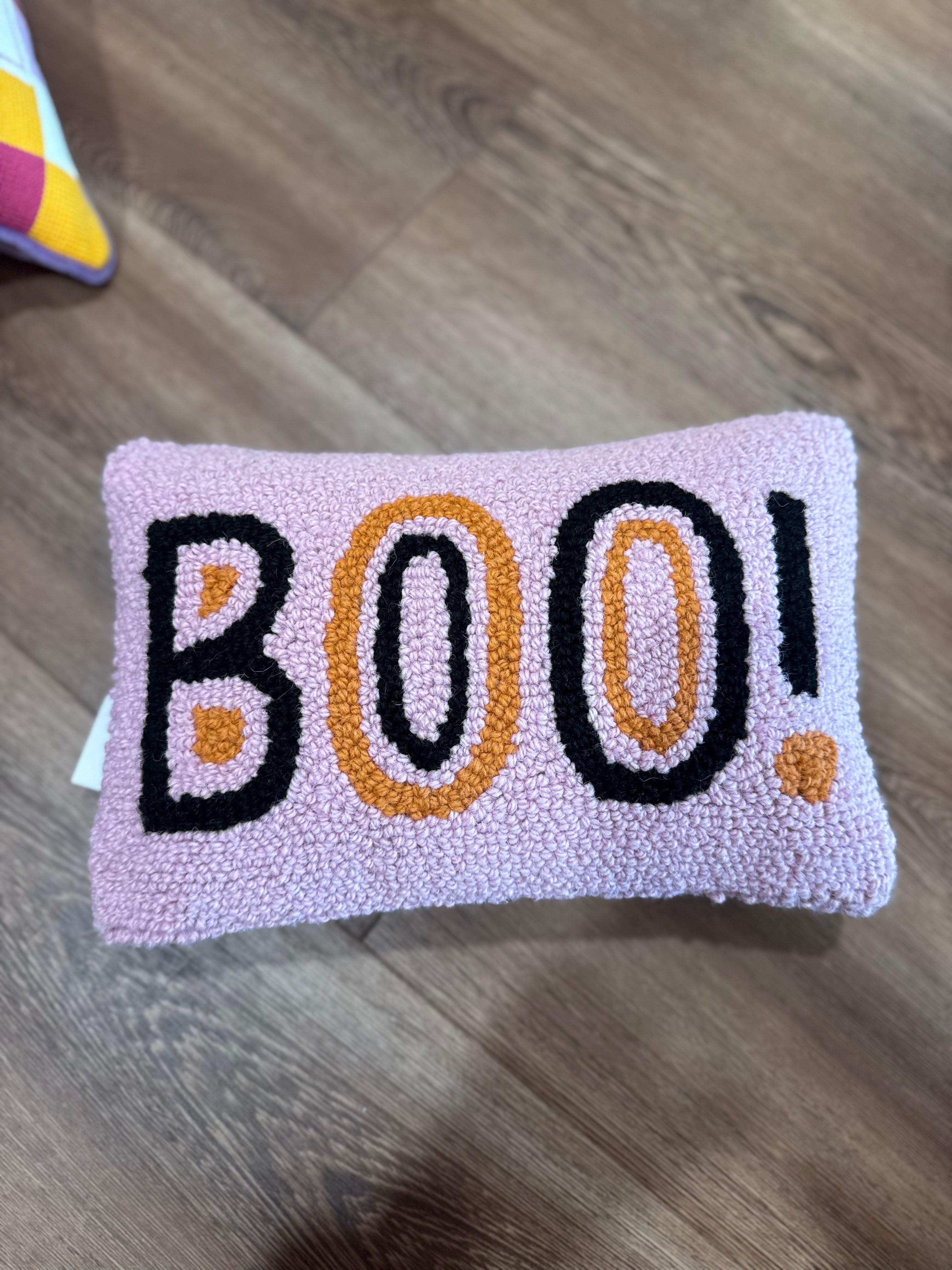 Boo Needle Point Pillow