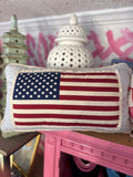 American Flag Blue Stripe Pillow