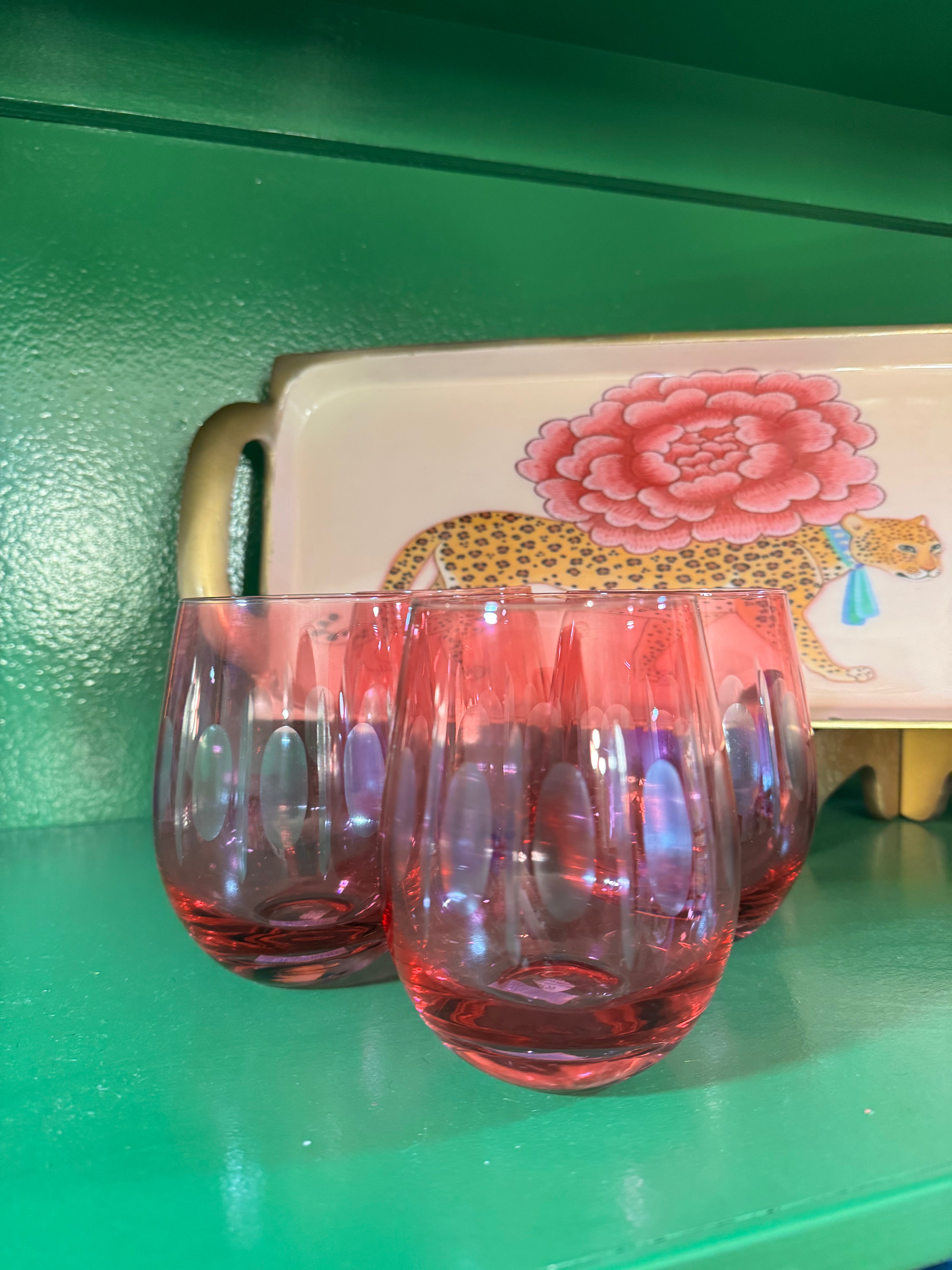 Pink Wine Glass