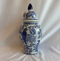 Blue and white medium Chinoiserie Jar